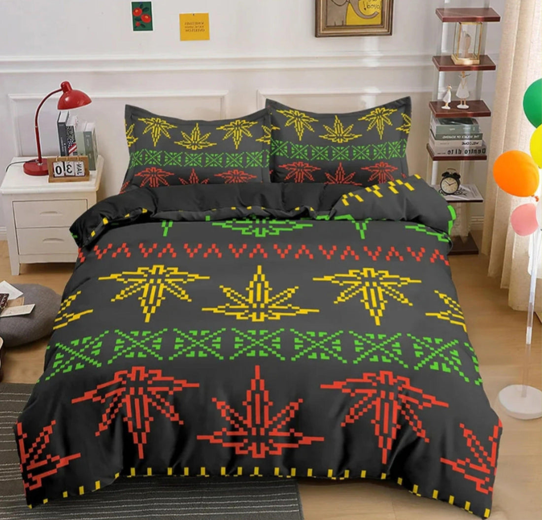 Elevate Your Space – The Weed Bedding Set Bringing Vibes to the Bedroom - Reggae Kush