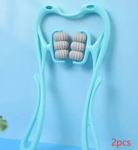 6-Roller Manual Neck Massager – Deep Tissue Relaxation Anywhere - Reggae Kush