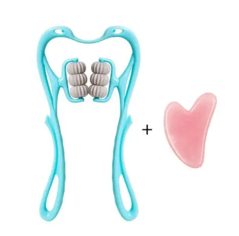 6-Roller Manual Neck Massager – Deep Tissue Relaxation Anywhere - Reggae Kush