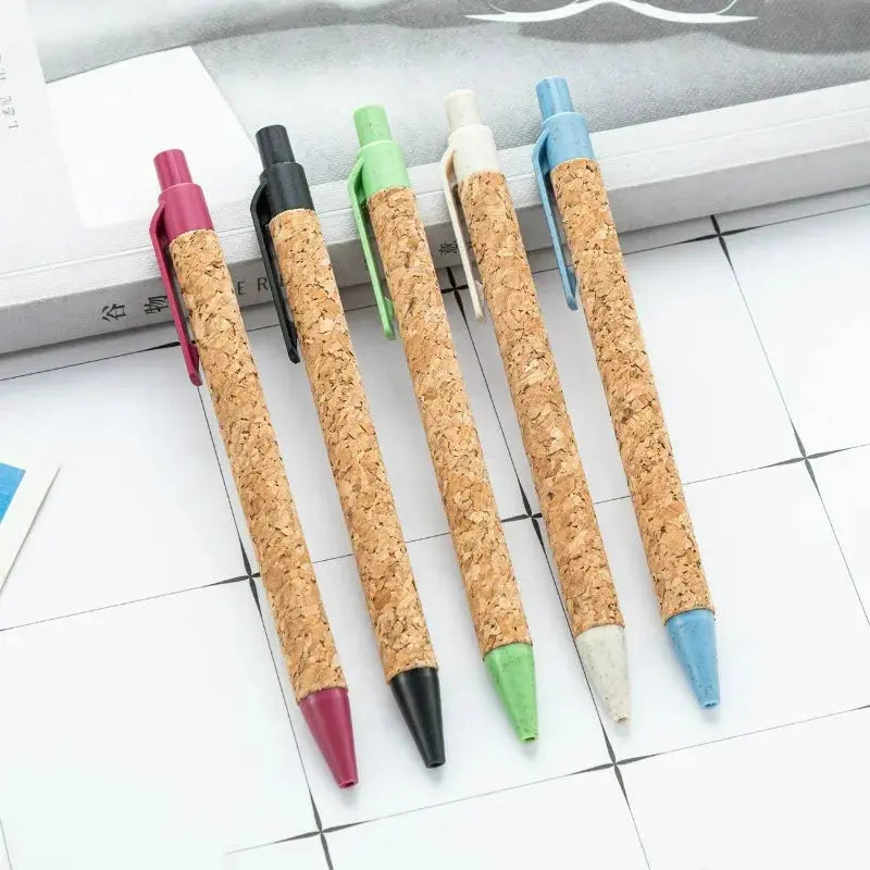 Eco-Friendly Wood Grain Wheat Straw Pens - 2 Pack | Reggae Kush - Reggae Kush