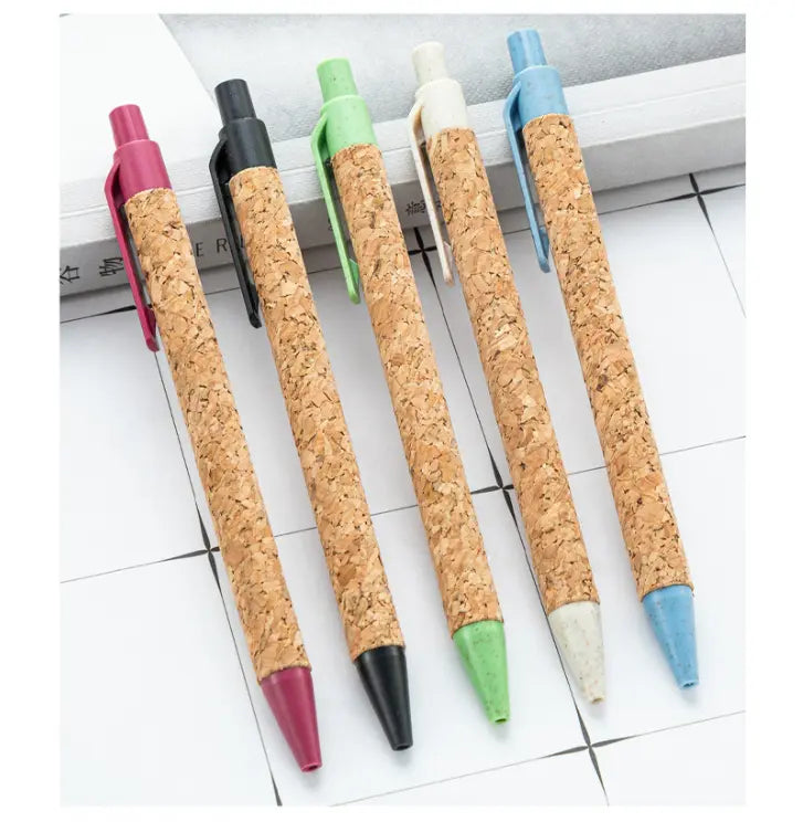 Eco-Friendly Wood Grain Wheat Straw Pens - 2 Pack | Reggae Kush - Reggae Kush