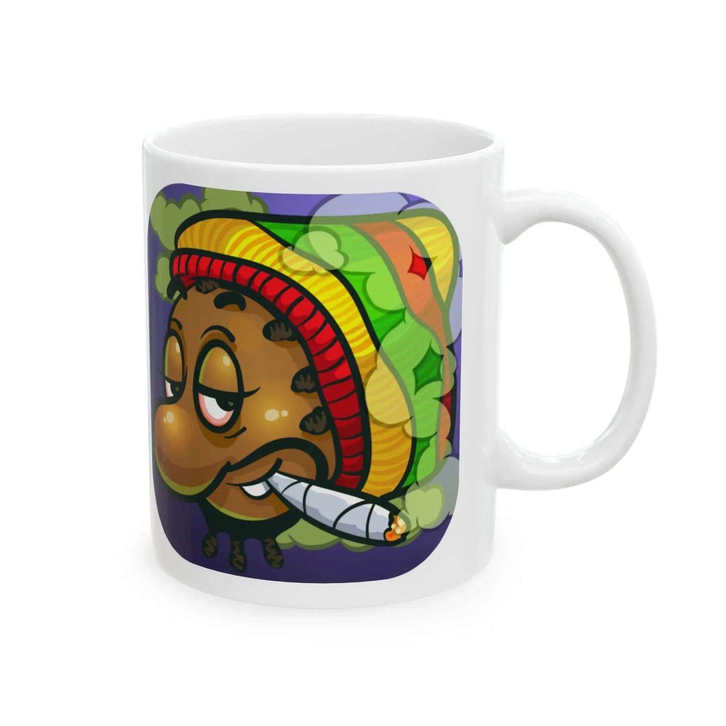 Funny Weed-Themed Ceramic Mug - Reggae Kush