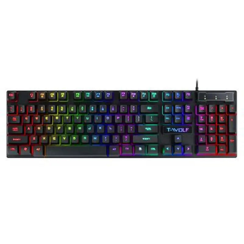 Gaming Usb Luminous Wired Keyboard Floating Manipulator - Reggae Kush