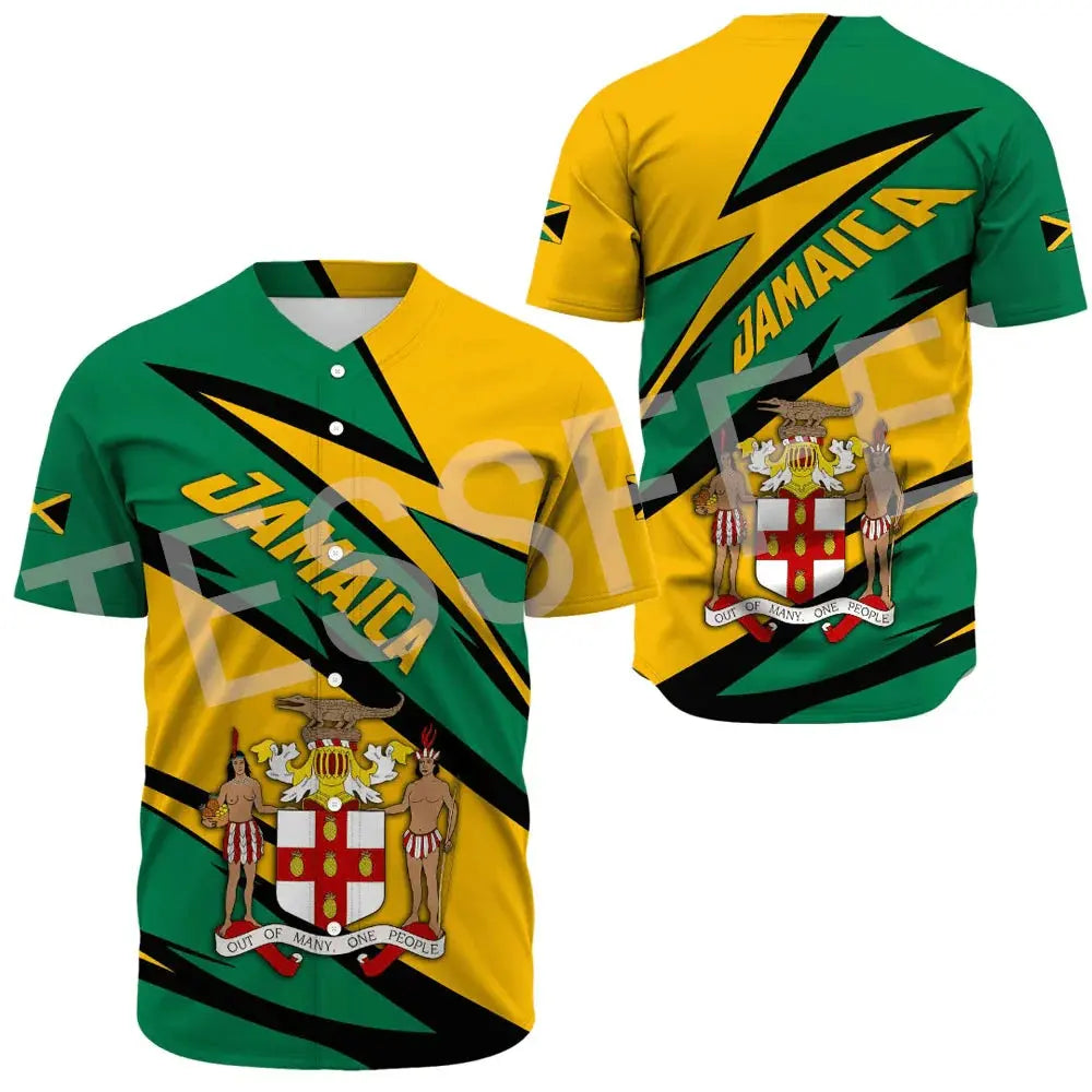 Jamaica Reggae Flag Jersey - Irie Vibes, Unisex - Reggae Kush - Reggae Kush