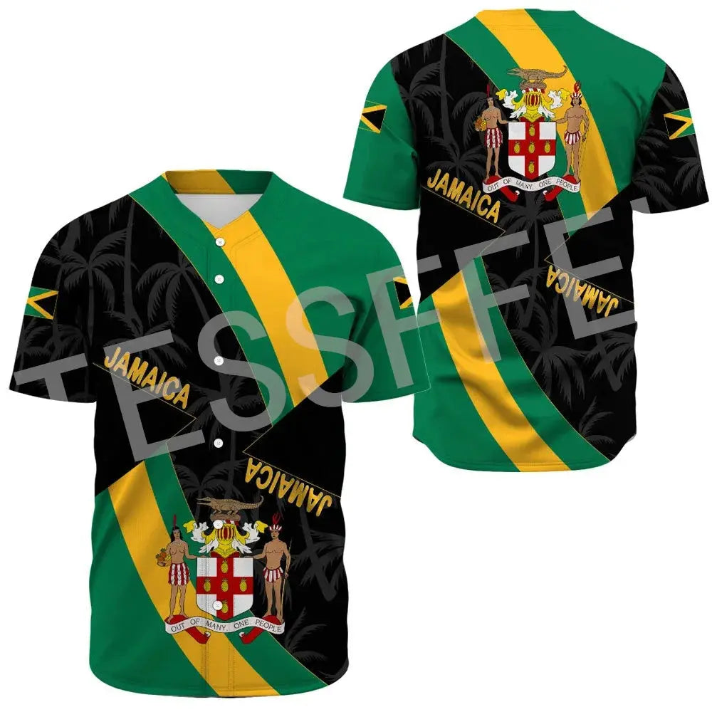 Jamaica Reggae Flag Jersey - Irie Vibes, Unisex - Reggae Kush - Reggae Kush