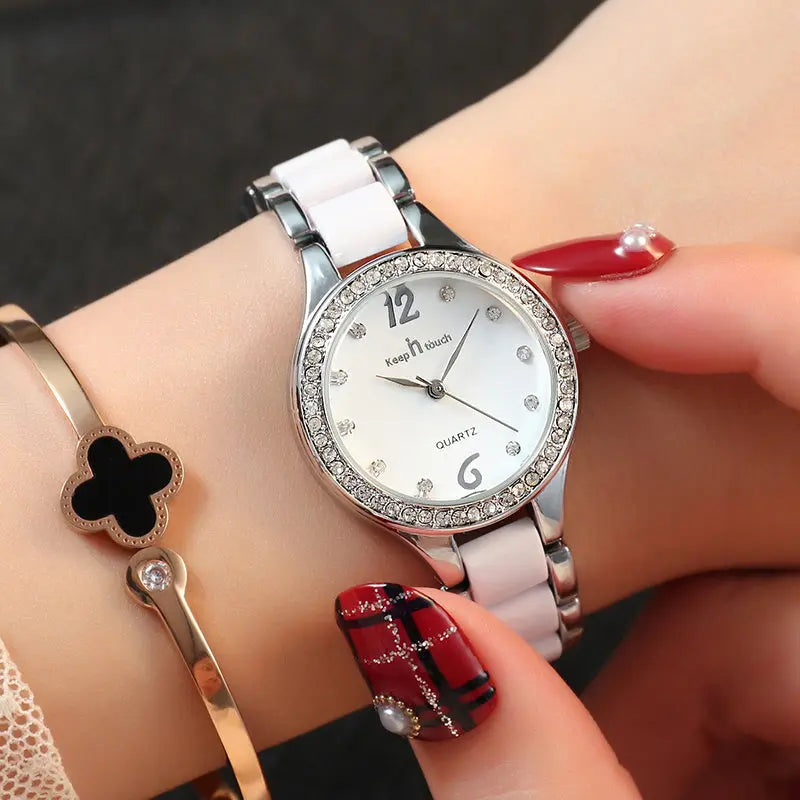 Luxury Women's Quartz Watch – Elegant Diamond wristwatch - Reggae Kush