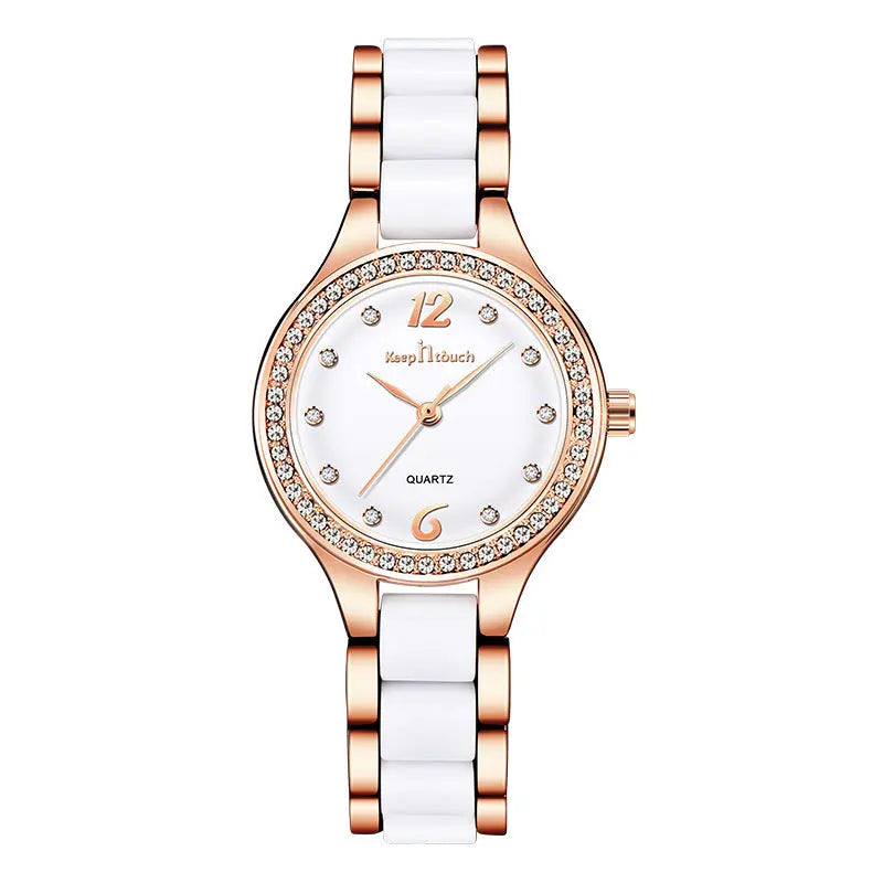 Luxury Women's Quartz Watch – Elegant Diamond wristwatch - Reggae Kush