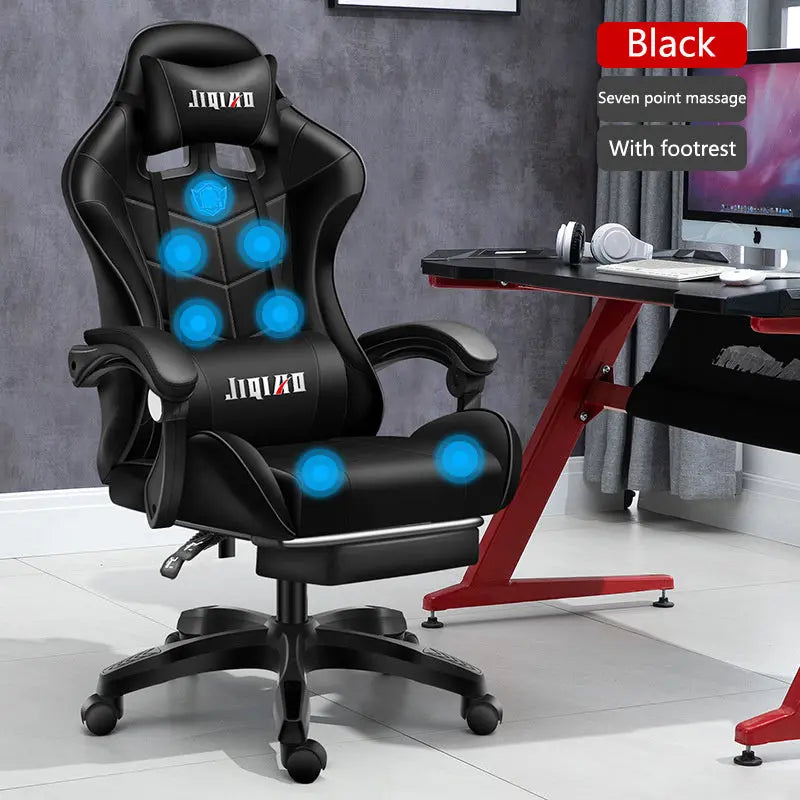 Men's Computer Home Comfort Ergonomic Dormitory Gaming Seat Swivel Chair - Reggae Kush