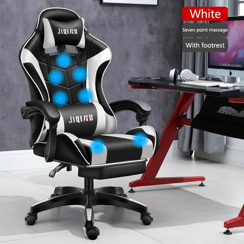Men's Computer Home Comfort Ergonomic Dormitory Gaming Seat Swivel Chair - Reggae Kush