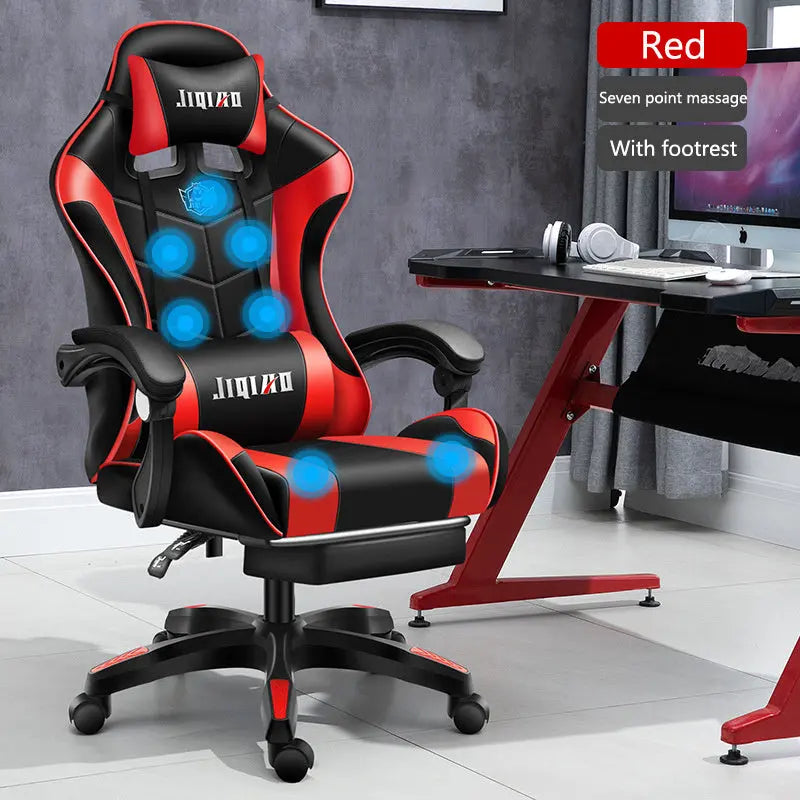 Men's Computer Home Comfort Ergonomic Dormitory Gaming Seat Swivel Chair - Reggae Kush