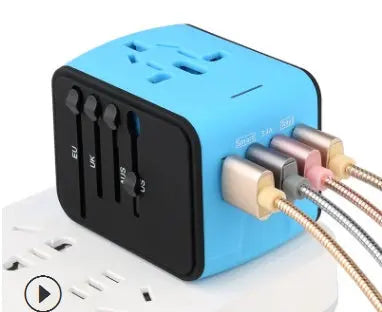 Multinational Converter Travel USB Charger - Reggae Kush
