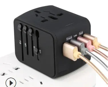 Multinational Converter Travel USB Charger - Reggae Kush