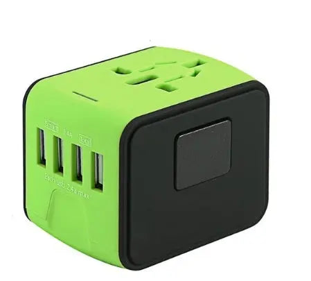Multinational Converter Travel USB Charger - Reggae Kush