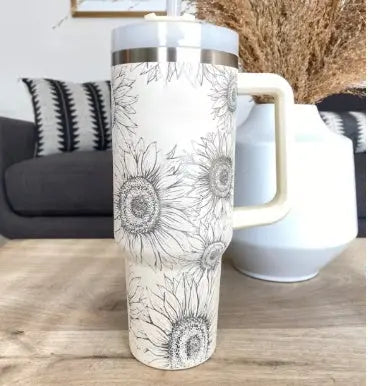 Reggae Kush 40oz Insulated Tumbler - Stay Irie On-the-Go! Hot & Cold with Handle & Straw - Reggae Kush
