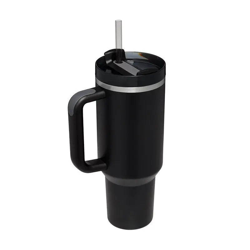 Reggae Kush 40oz Insulated Tumbler - Stay Irie On-the-Go! Hot & Cold with Handle & Straw - Reggae Kush