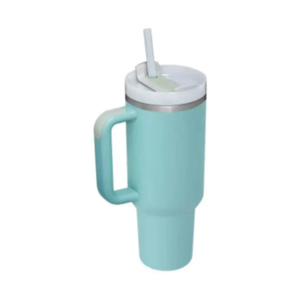 Reggae Kush 40oz Insulated Tumbler - Stay Irie On-the-Go! Hot & Cold with Handle & Straw - Reggae Kush