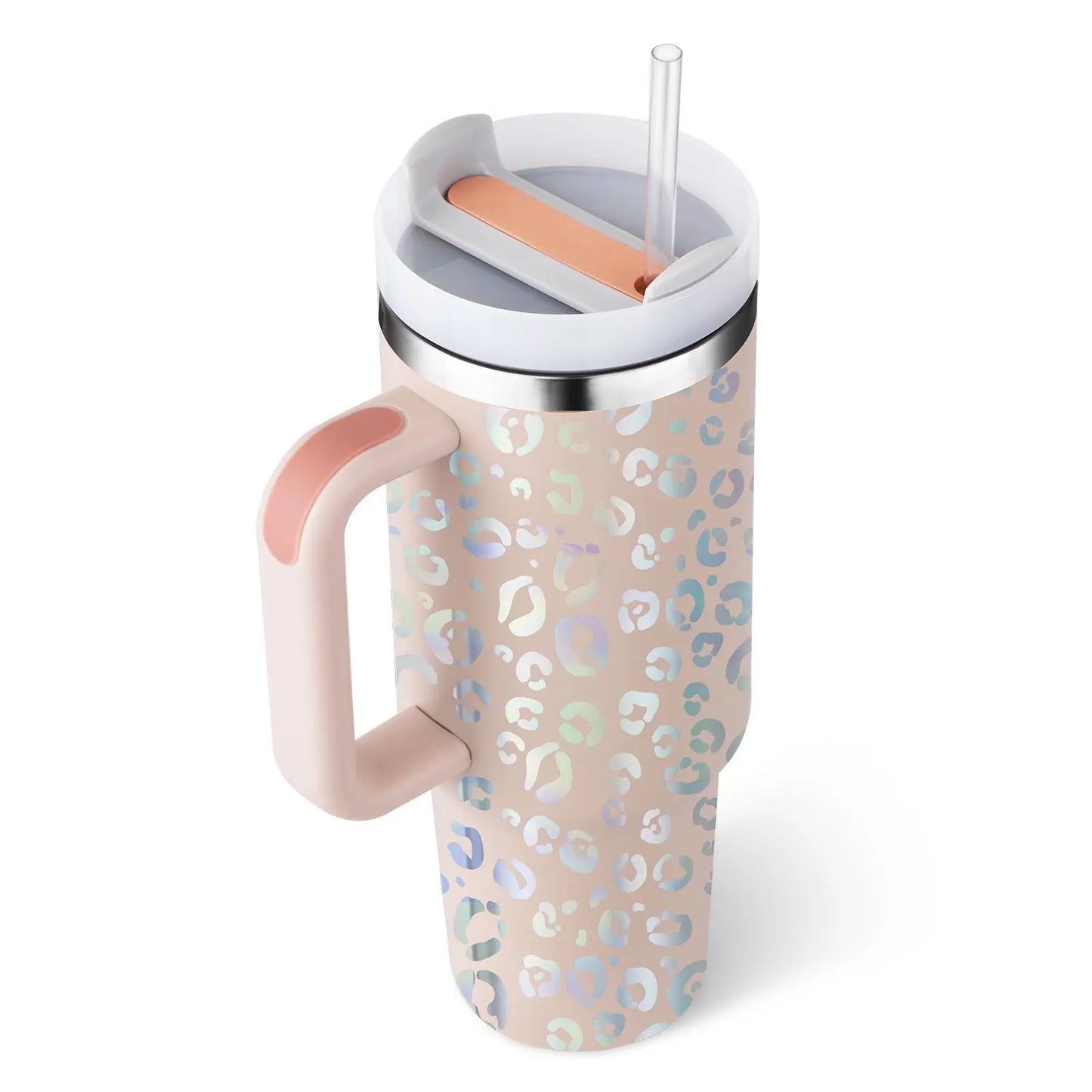 Reggae Kush 40oz Insulated Tumbler - Stay Irie On-the-Go! Hot & Cold with Handle & Straw - Reggae Kush