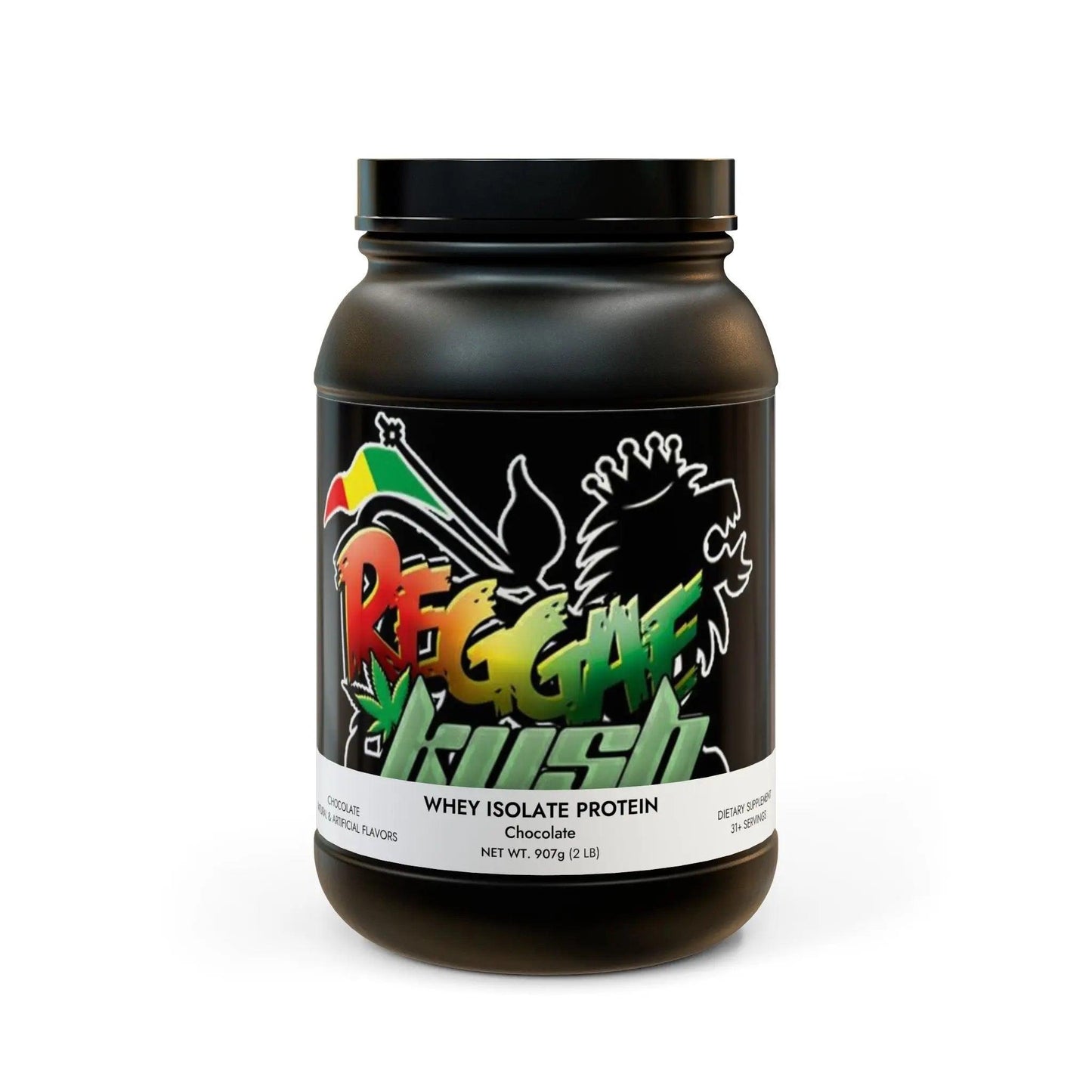 Reggae Kush Chocolate Whey Isolate - 2lb (907g) - Natural Muscle Recovery & Growth - Reggae Kush