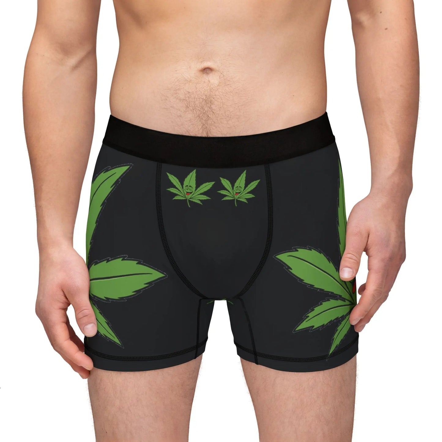 Reggae Kush Men's Cannabis Leaf Boxers - Irie Comfort & Style - Reggae Kush