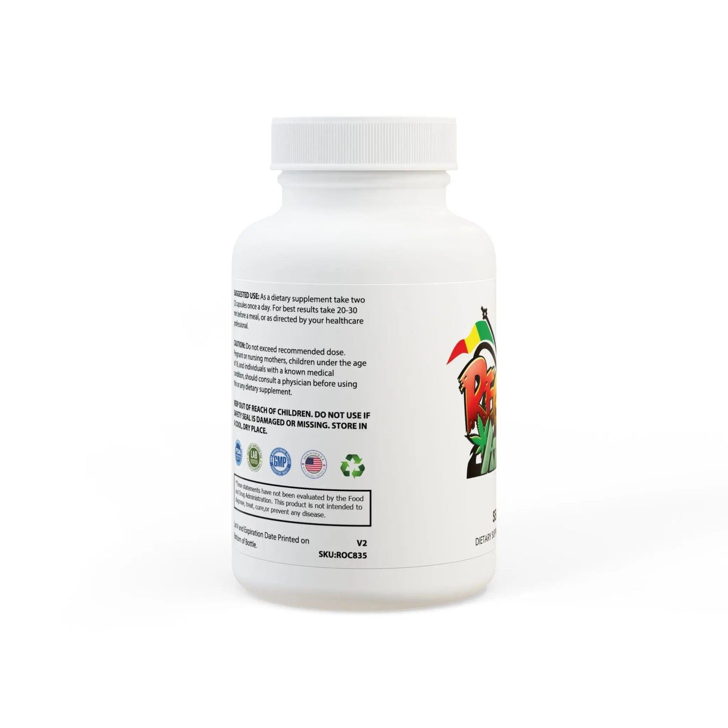 Reggae Kush Sea Moss Capsules - 92 Minerals, Organic & Vegan - 60 Count - Reggae Kush