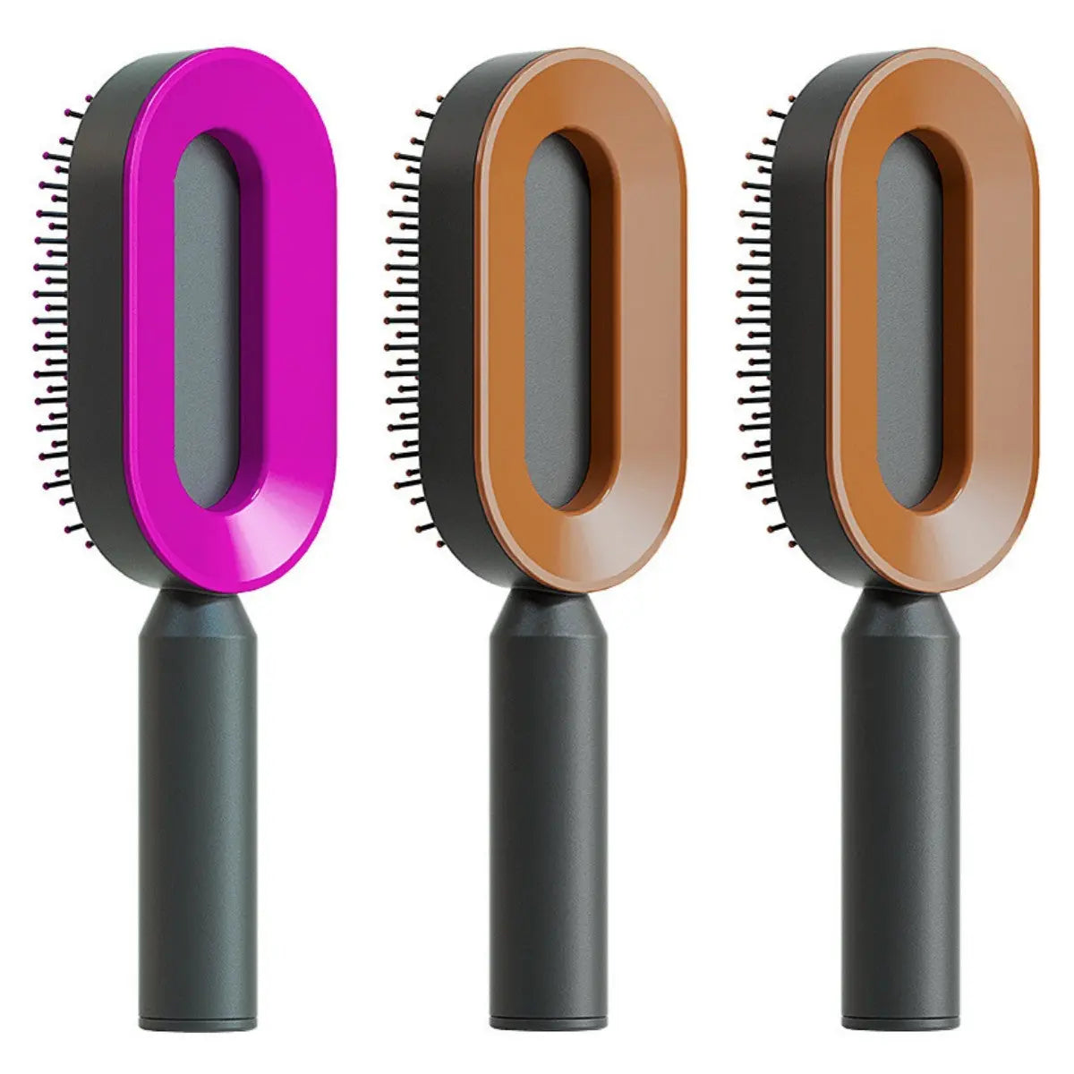 Self-Cleaning Hair Brush – Effortless Detangling & Scalp Massage - Reggae Kush