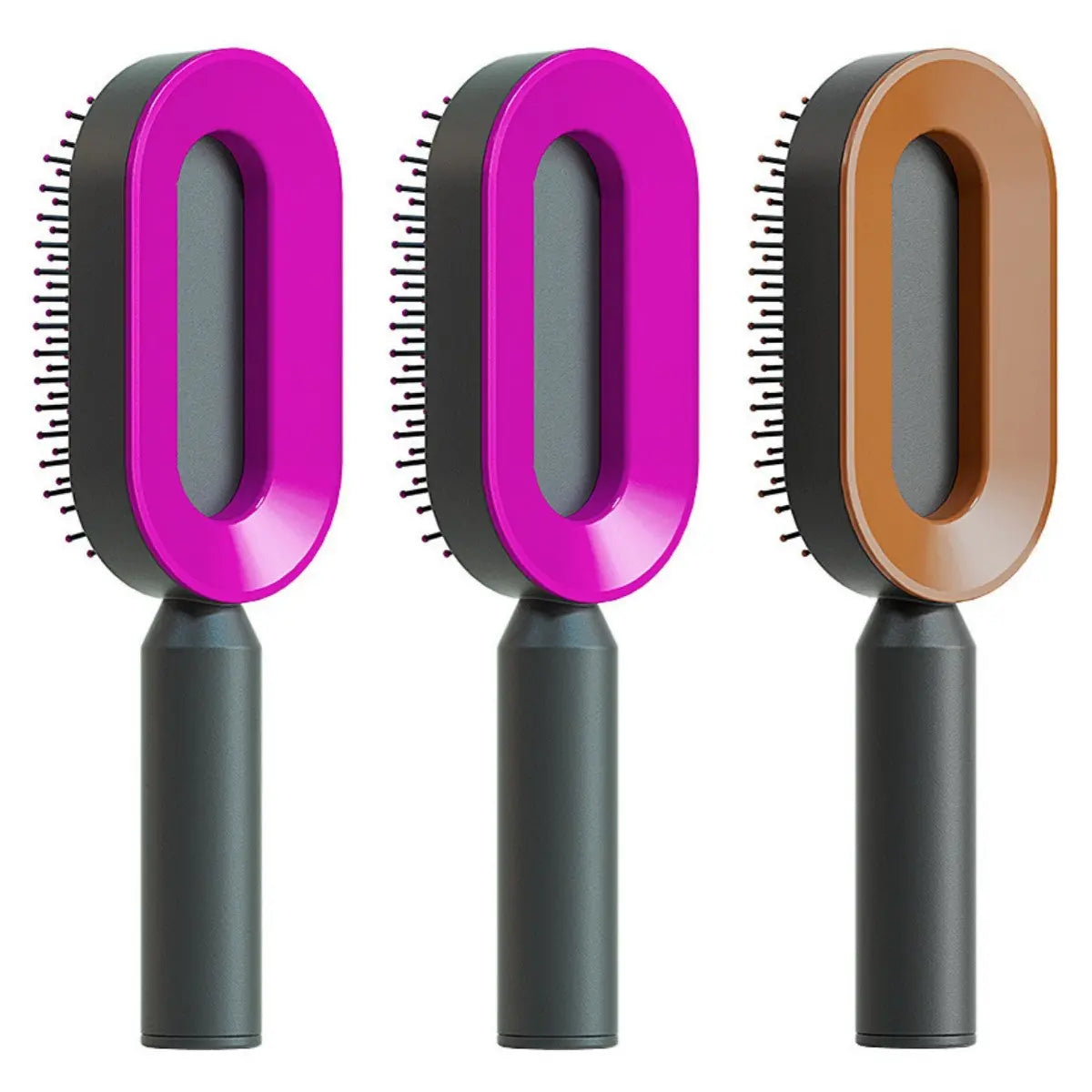 Self-Cleaning Hair Brush – Effortless Detangling & Scalp Massage - Reggae Kush