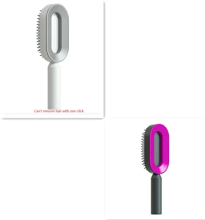 Self-Cleaning Hair Brush – Effortless Detangling & Scalp Massage - Reggae Kush