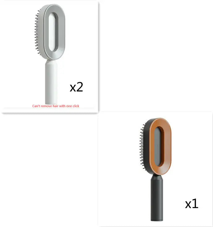 Self-Cleaning Hair Brush – Effortless Detangling & Scalp Massage - Reggae Kush