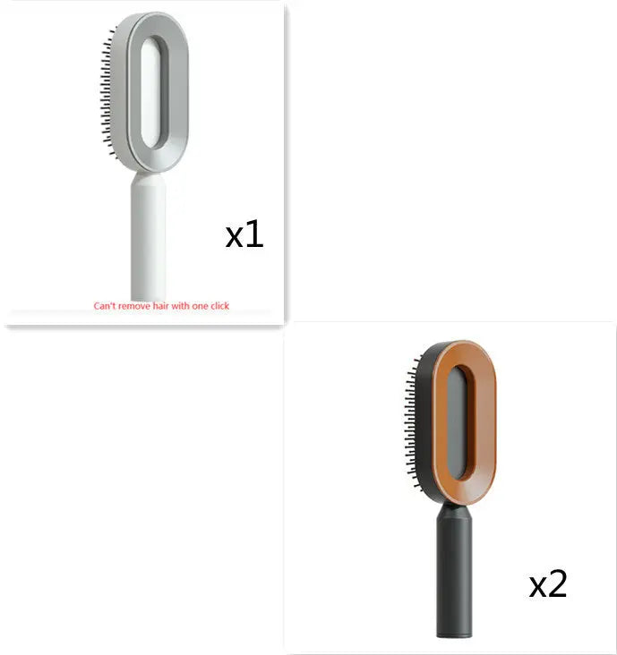 Self-Cleaning Hair Brush – Effortless Detangling & Scalp Massage - Reggae Kush
