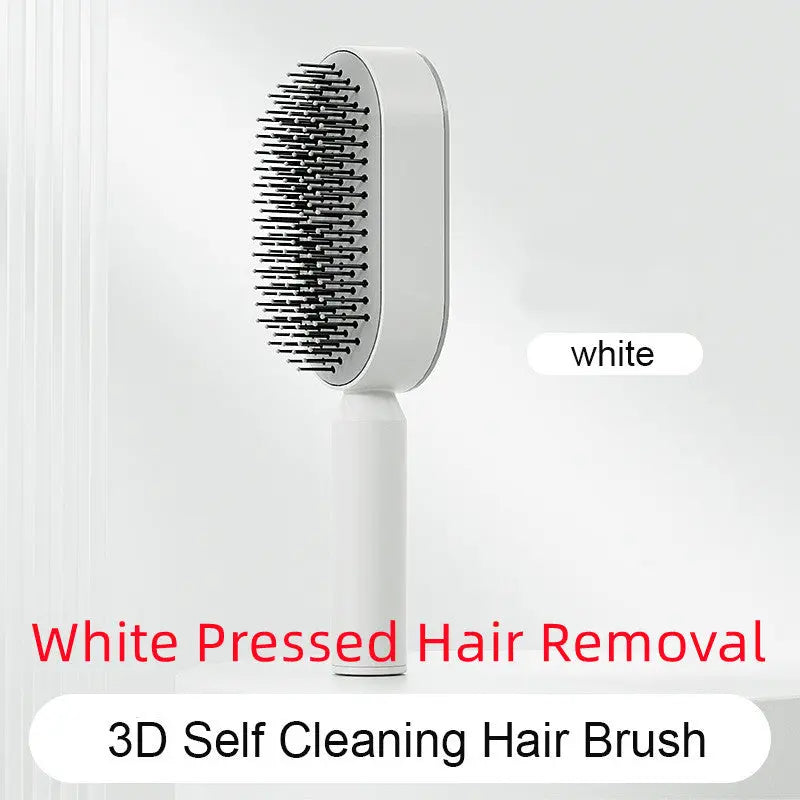 Self-Cleaning Hair Brush – Effortless Detangling & Scalp Massage - Reggae Kush