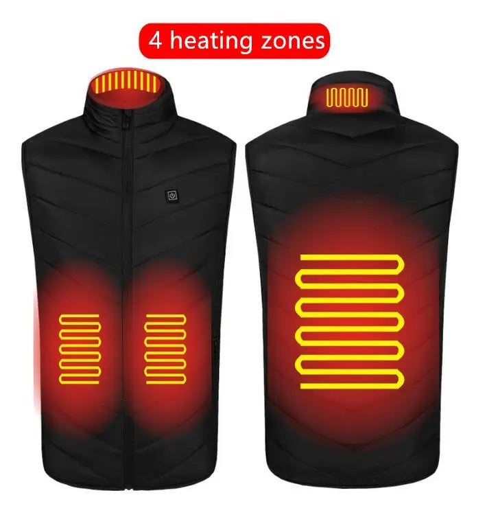 USB Heated Jacket – Smart Warmth, Stylish Comfort - Reggae Kush
