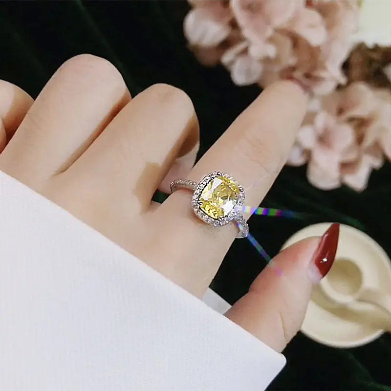 Women's White Gold Engagement & Wedding Ring – Elegant & Timeless - Reggae Kush