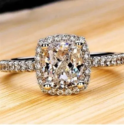 Women's White Gold Engagement & Wedding Ring – Elegant & Timeless - Reggae Kush