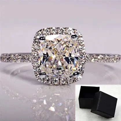 Women's White Gold Engagement & Wedding Ring – Elegant & Timeless - Reggae Kush
