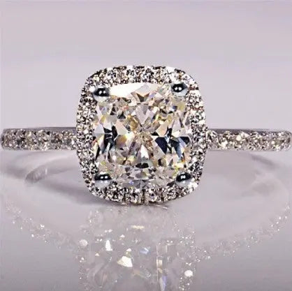 Women's White Gold Engagement & Wedding Ring – Elegant & Timeless - Reggae Kush