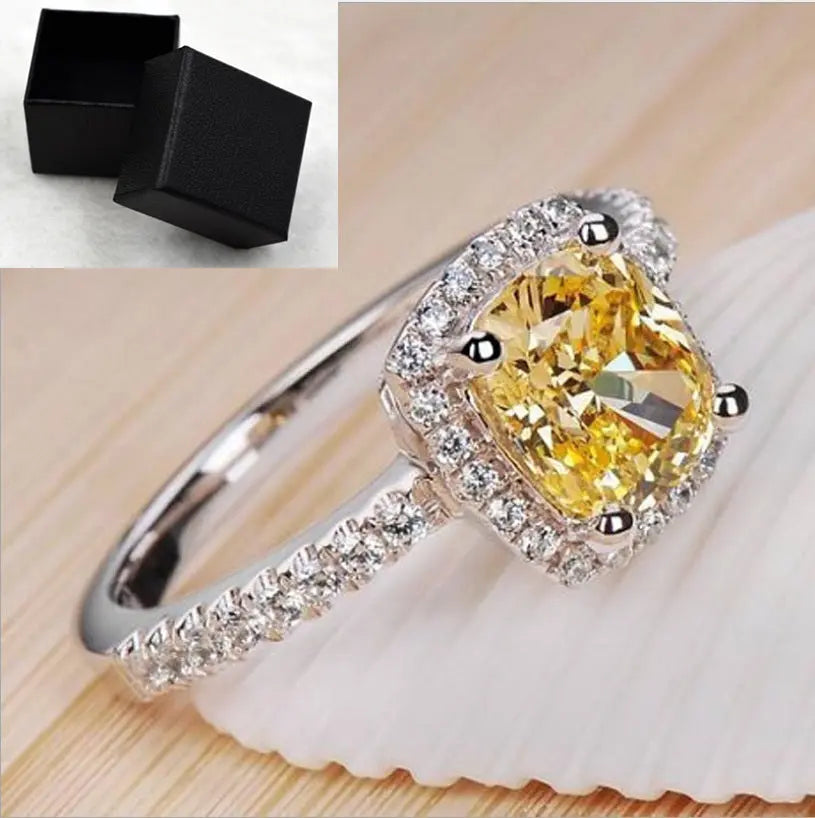 Women's White Gold Engagement & Wedding Ring – Elegant & Timeless - Reggae Kush