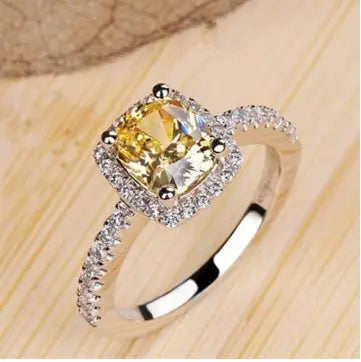 Women's White Gold Engagement & Wedding Ring – Elegant & Timeless - Reggae Kush