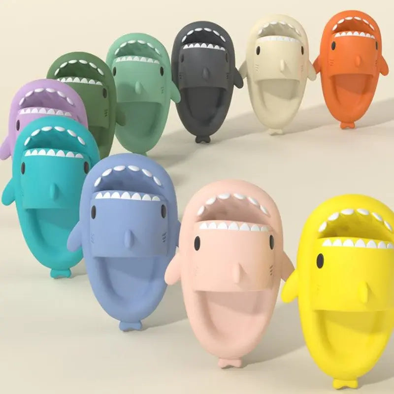 Funny Shark Cartoon Slippers – Comfortable Indoor & Outdoor - Reggae Kush