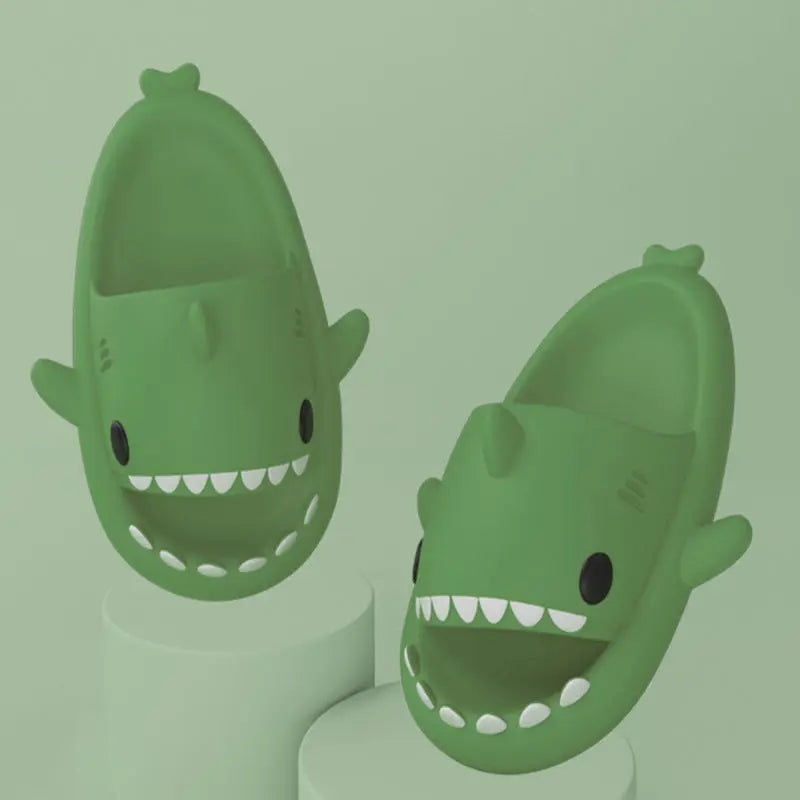 Funny Shark Cartoon Slippers – Comfortable Indoor & Outdoor - Reggae Kush