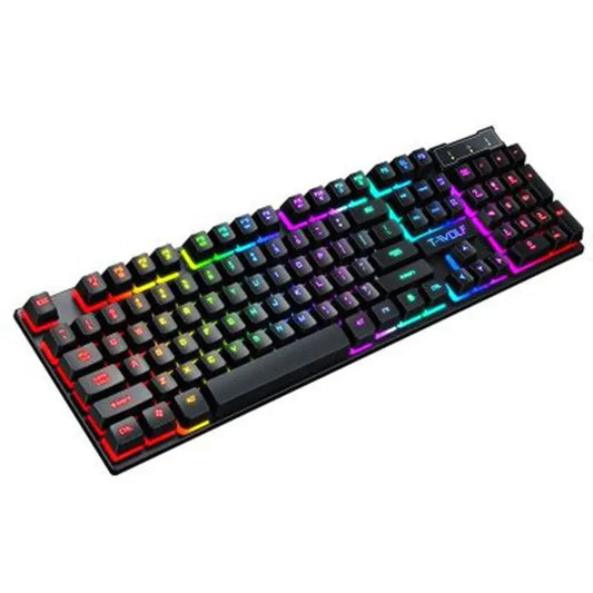 Gaming Usb Luminous Wired Keyboard Floating Manipulator - Reggae Kush