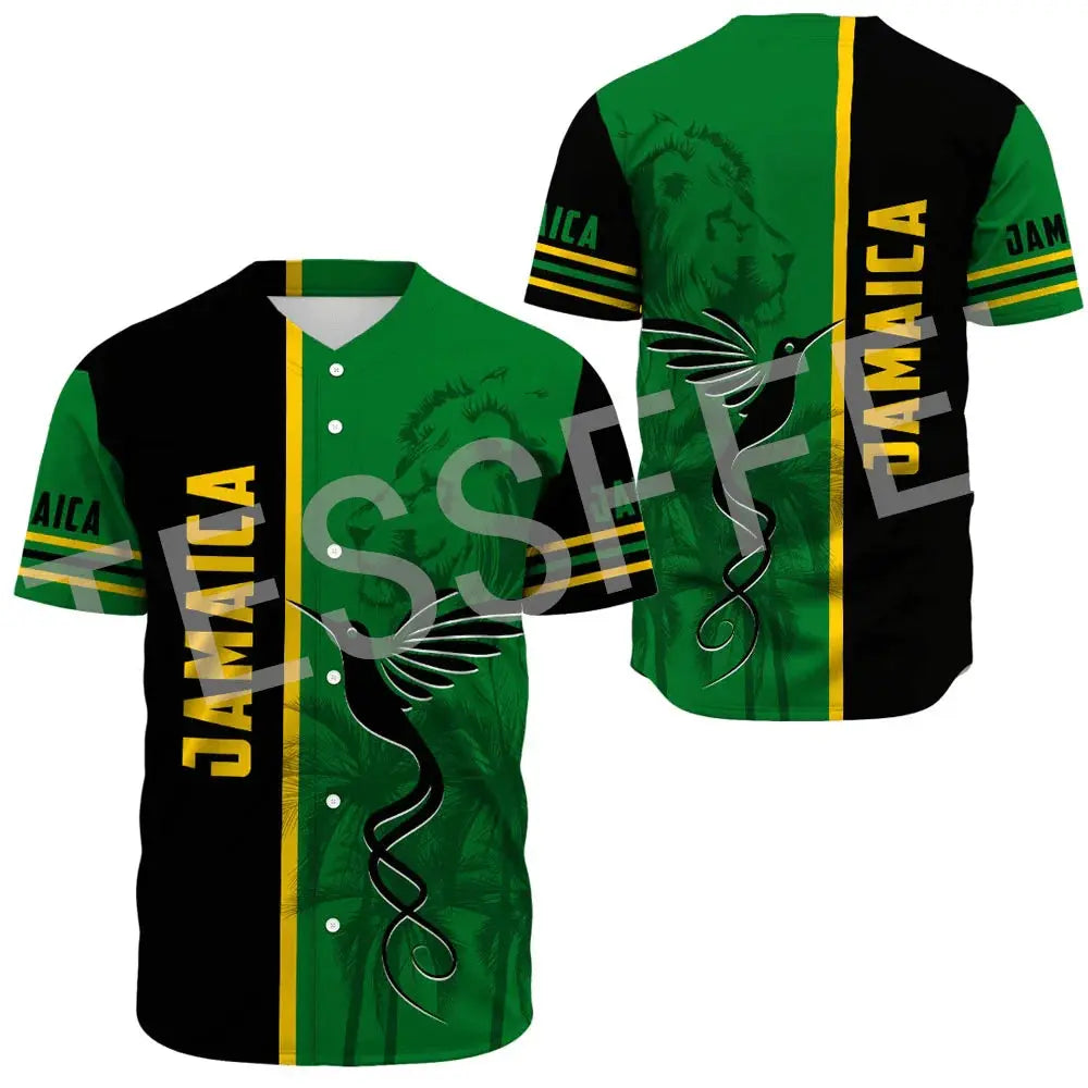 Jamaica Reggae Flag Jersey - Irie Vibes, Unisex - Reggae Kush - Reggae Kush