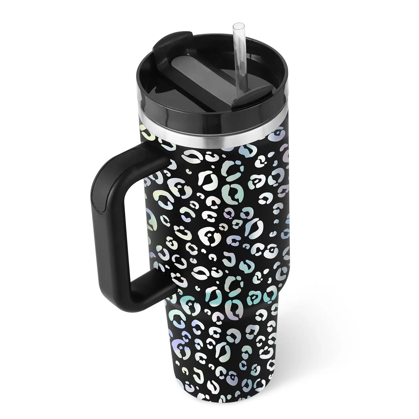 Reggae Kush 40oz Insulated Tumbler - Stay Irie On-the-Go! Hot & Cold with Handle & Straw - Reggae Kush