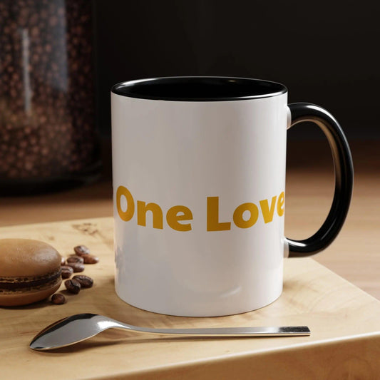 Reggae Kush Accent Coffee Mug - Irie Vibes, Custom Colors (11oz/15oz) - Reggae Kush